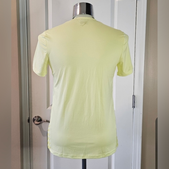 Gymshark Mens Yellow Speed Performance Training Shirt Size M - Picture 4 of 8